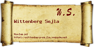 Wittenberg Sejla névjegykártya